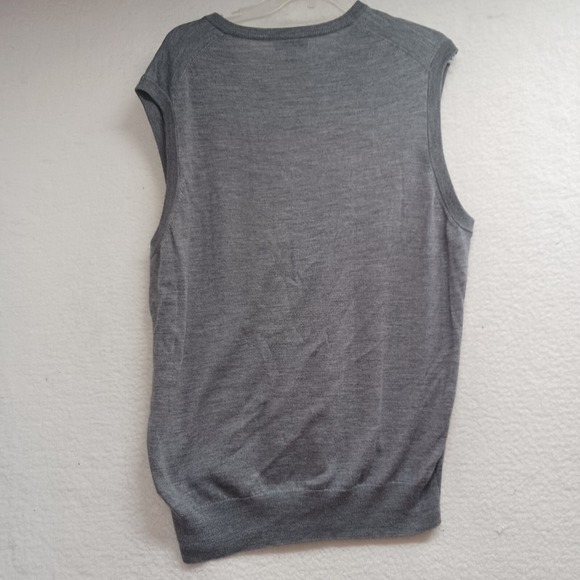 Peter Millar Sweater Vest Men's XL Sleeveless Silk Wool Blend Gray - Picture 9 of 12